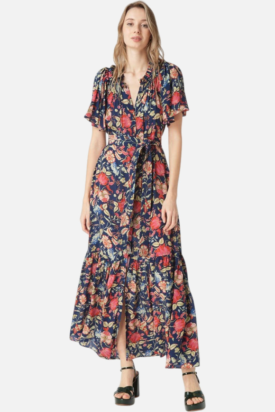 Gilner Farrar Sydney Dress in French Tulip – on model