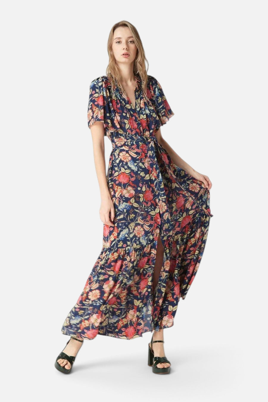 Gilner Farrar Sydney Dress in French Tulip – on model