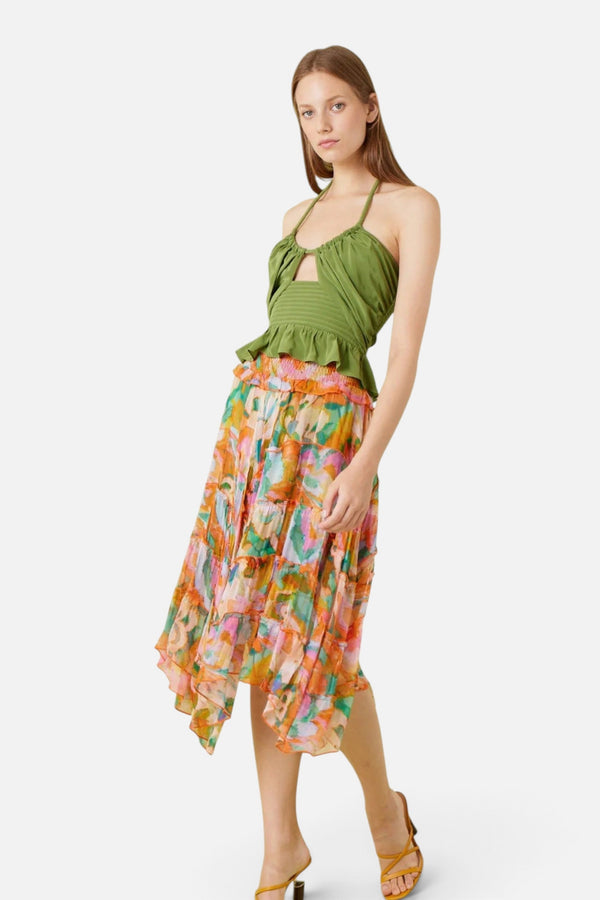 Gilner Farrar Sylvie Skirt in Splash Print