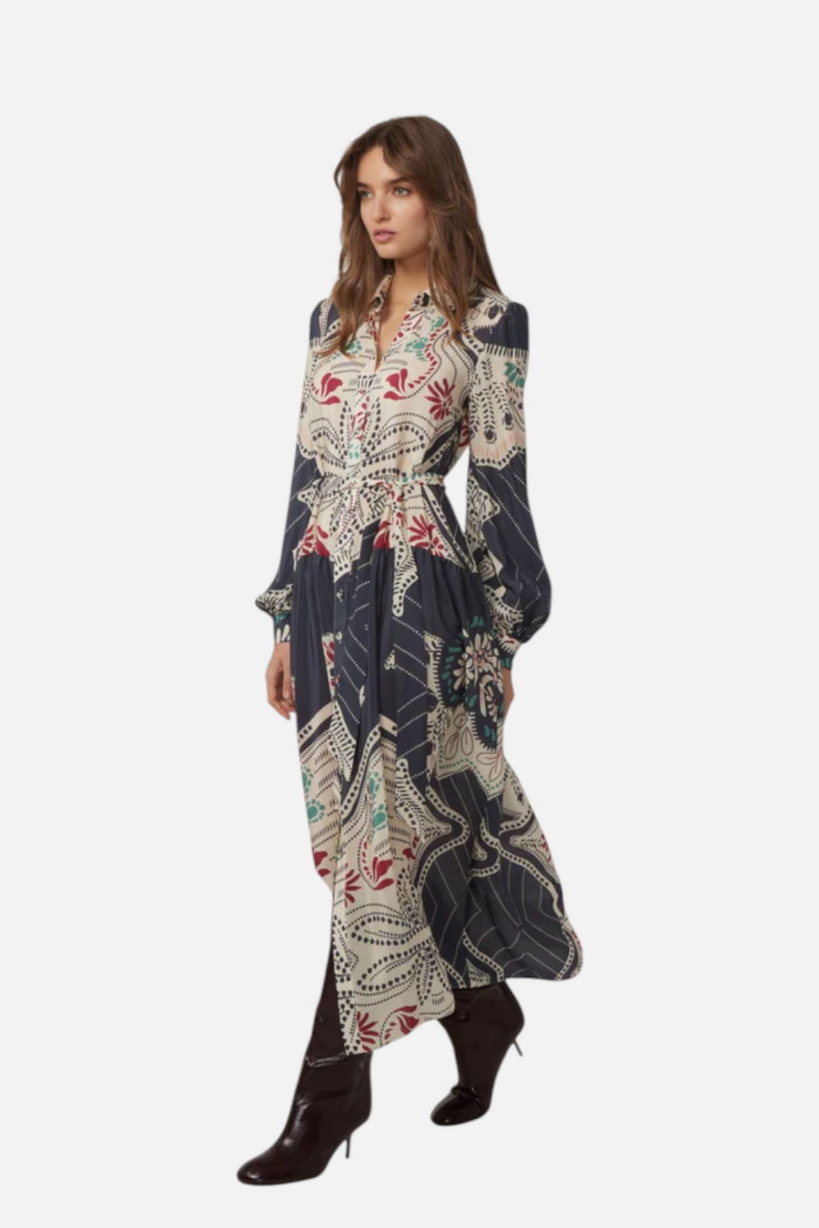 Gilner Farrar Willa Maxi Dress in Winding River – front view