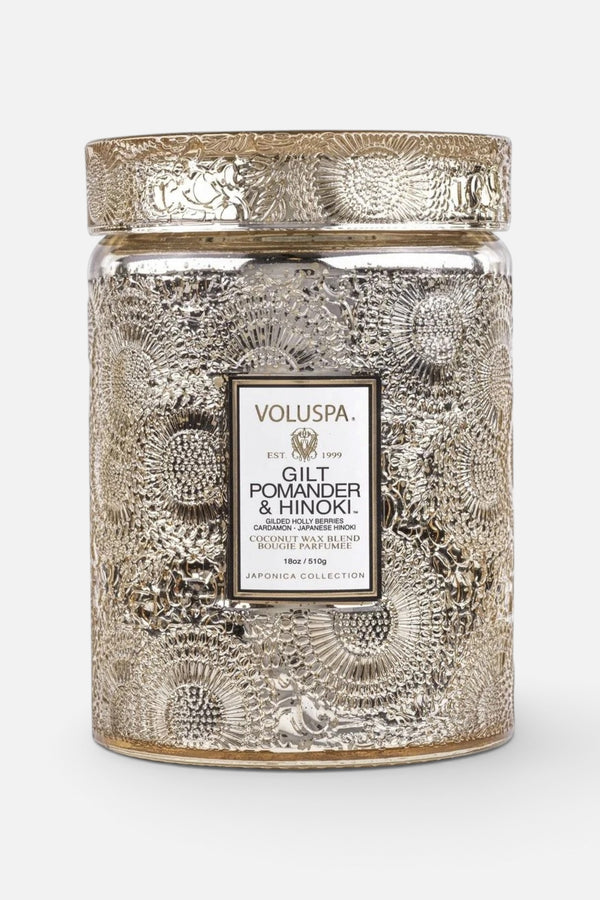 Gilt Pomander Large Glass Jar