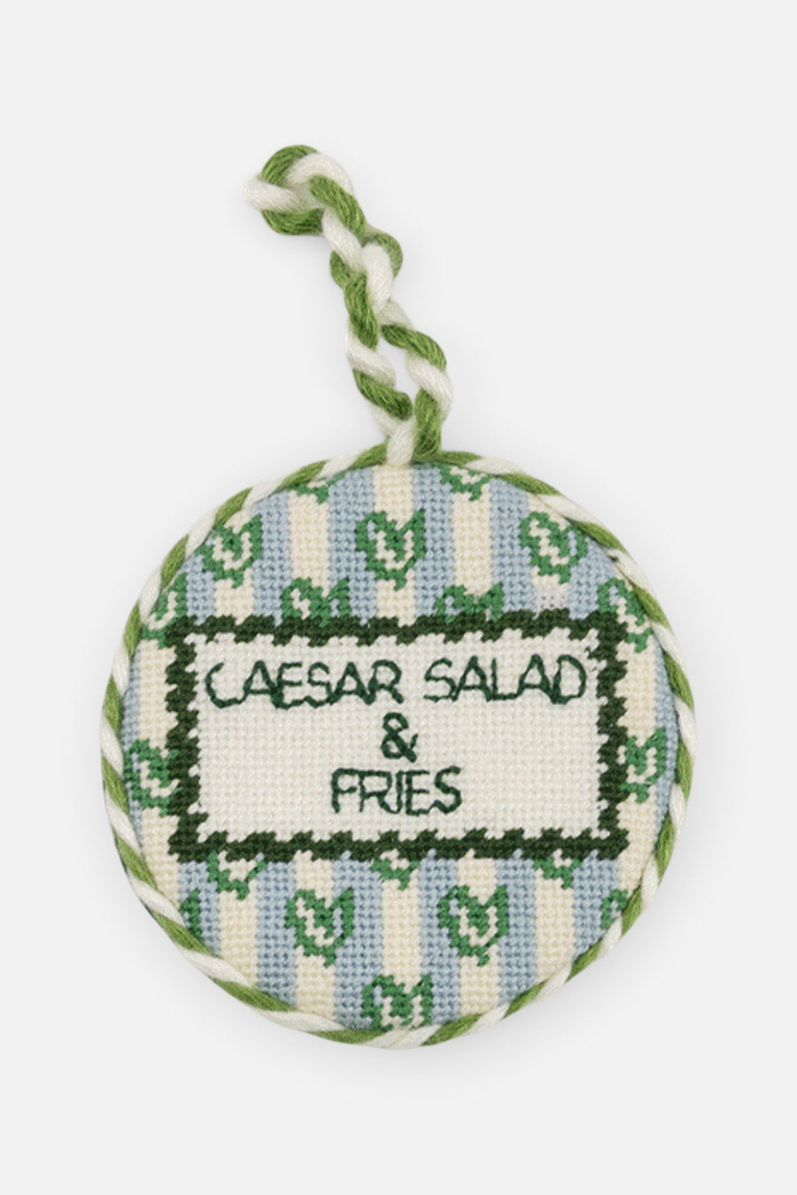 Girl Dinner Ornament – front view