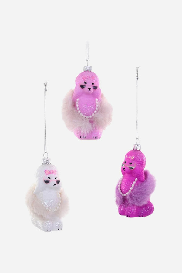 Glam Poodle Ornament
