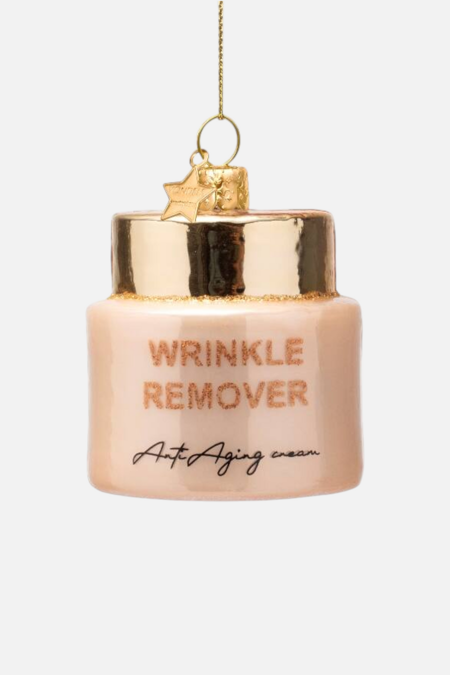 Glass Anti-Aging Cream Wrinkle Remover Ornament – front view