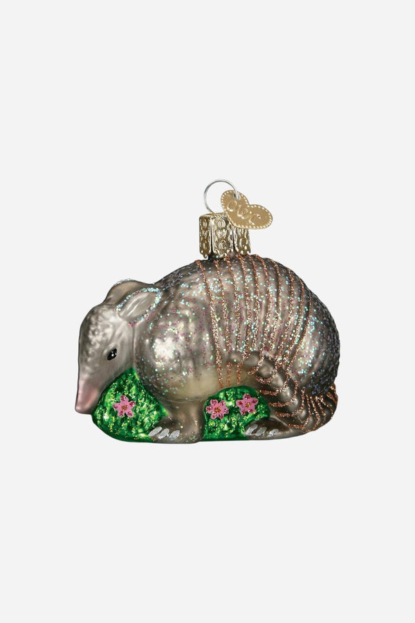 Glass Armadillo Ornament