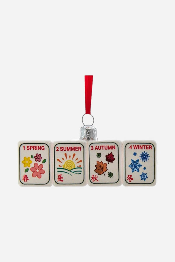 Glass Mahjong Ornament