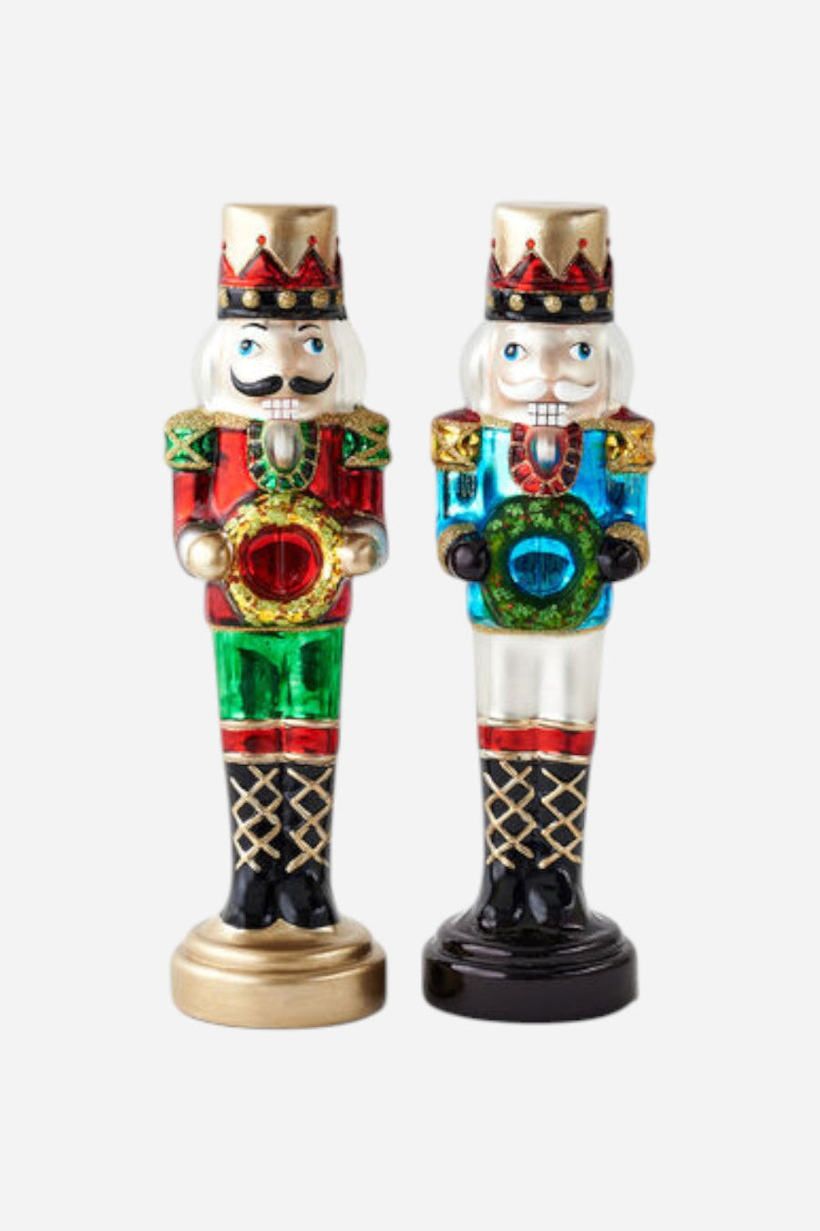 Glass Nutcracker Figure 13" – front view