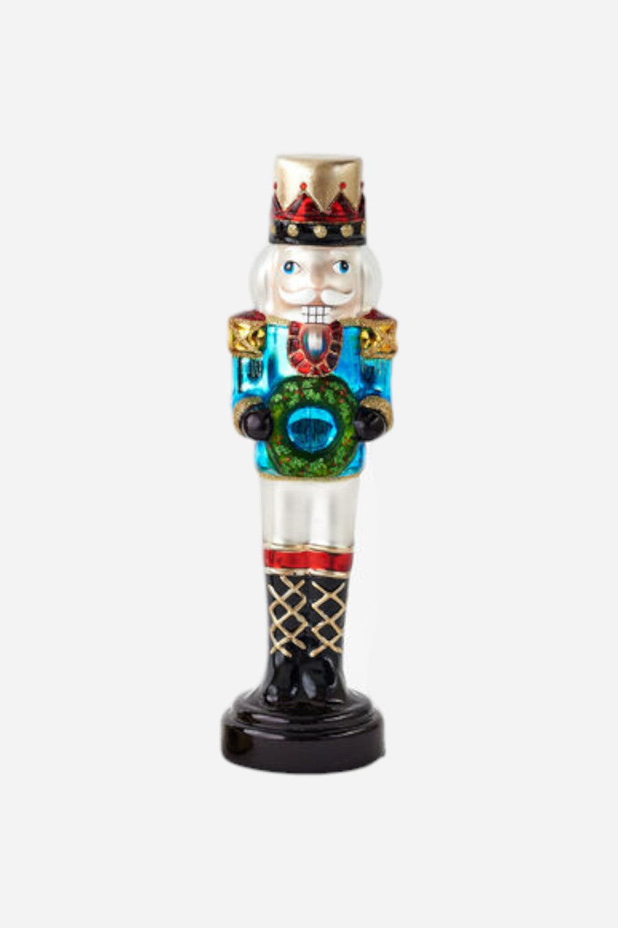 Glass Nutcracker Figure 13" – side view