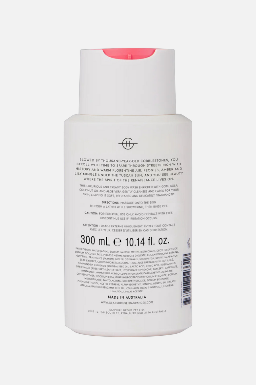 Glasshouse Body Wash in Forever Florence 10.1 OZ – side view