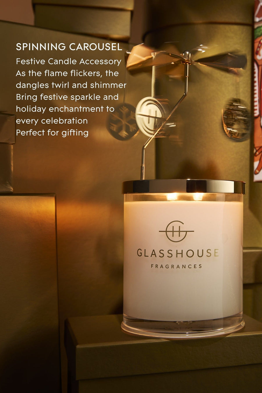 Glasshouse Christmas Spinning Carousel – alternate