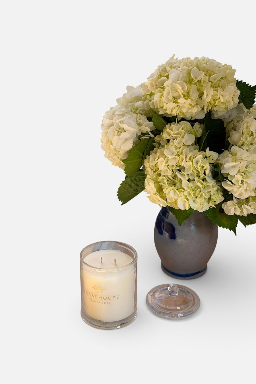 Glasshouse Flower Therapy Scented Candle – back view