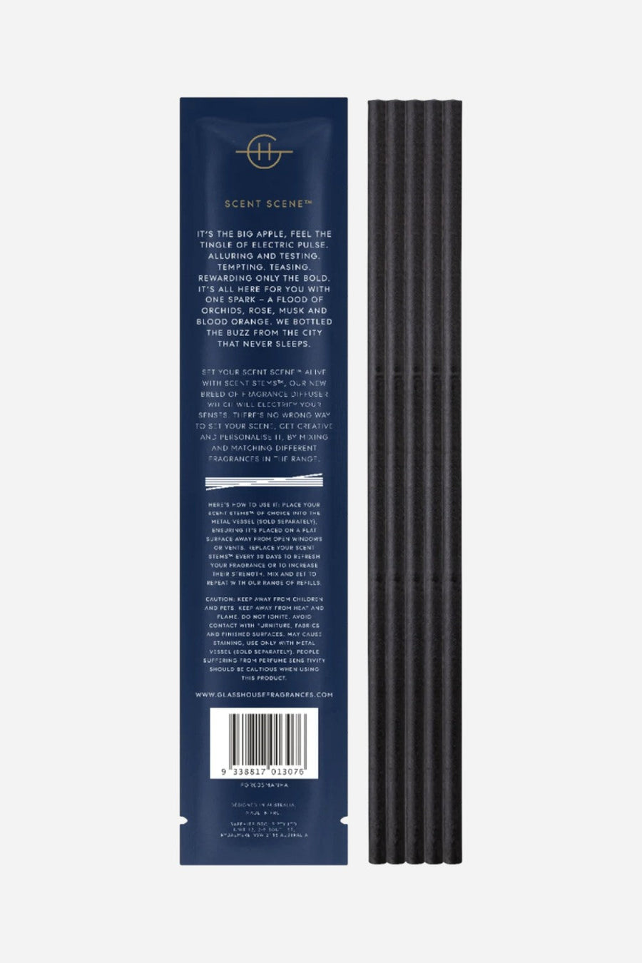 Glasshouse I'll Take Manhattan Replacement Scent Stems – back view