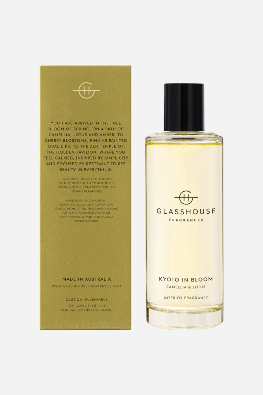 Glasshouse Kyoto In Bloom Interior Fragrance – back view