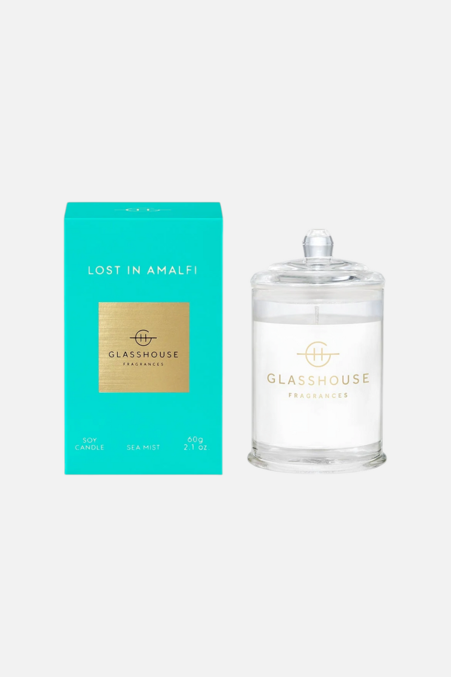 Glasshouse Lost In Amalfi 2.1 Oz Candle – front view