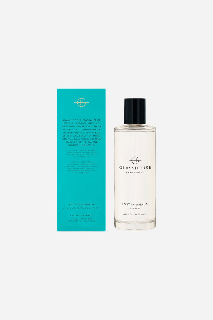 Glasshouse Lost In Amalfi Sea Mist Interior Fragrance – back view