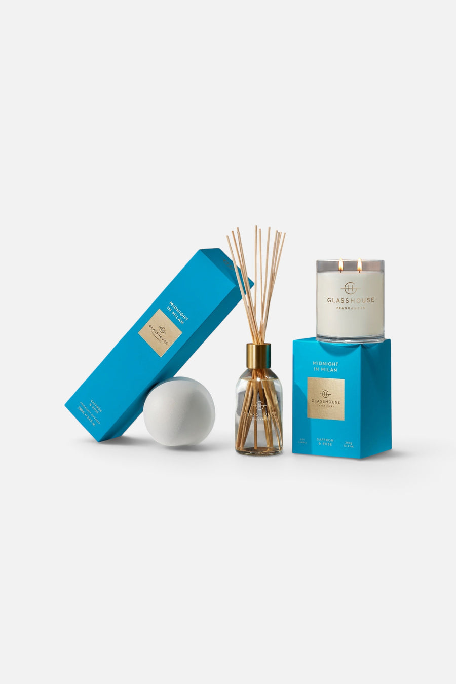 Glasshouse Midnight In Milan Fragrance Diffuser, 8.4 Oz – side view