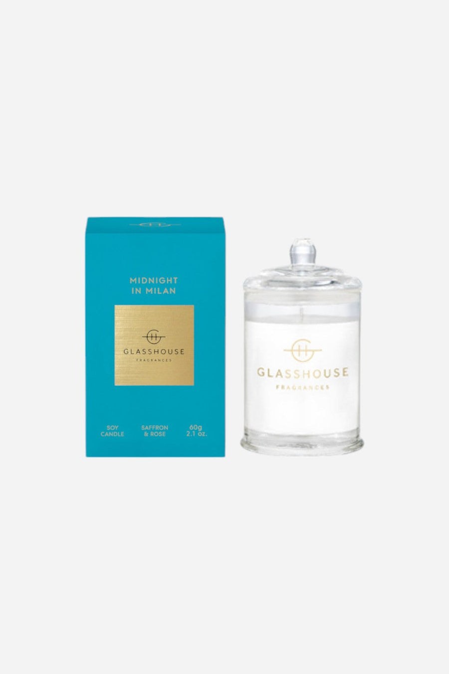 Glasshouse Midnight In Milan Triple Scented Candle, 2.1 Oz – front view