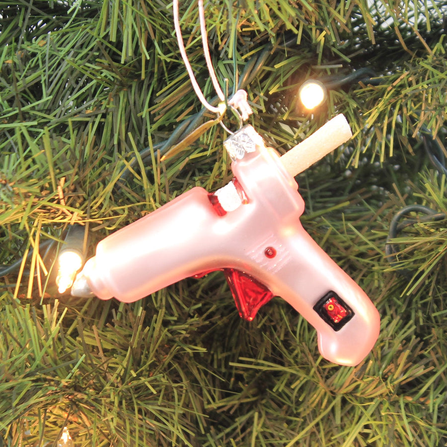Glue Gun Ornament – side view