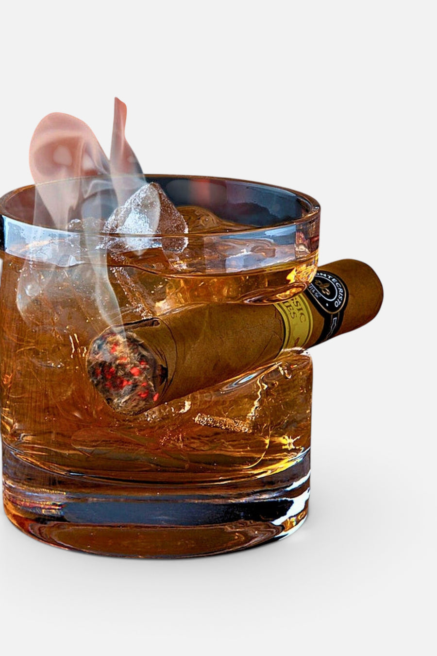 Godinger Cigar Whiskey Glass Set – back view