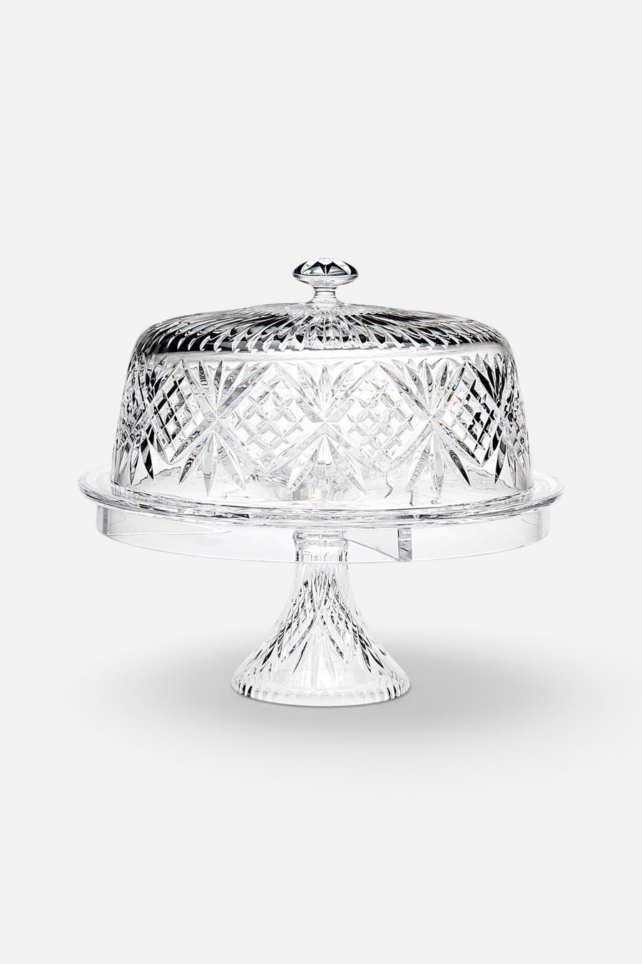 Godinger Dublin Crystal 4-in-1 Cake Dome – front view