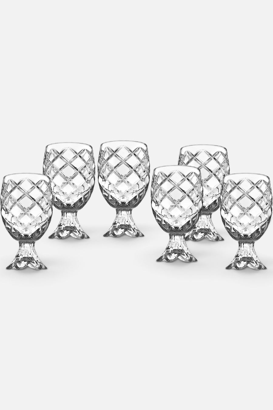 Godinger Pineapple Cut Crystal Shot Glass, 2 oz – front view
