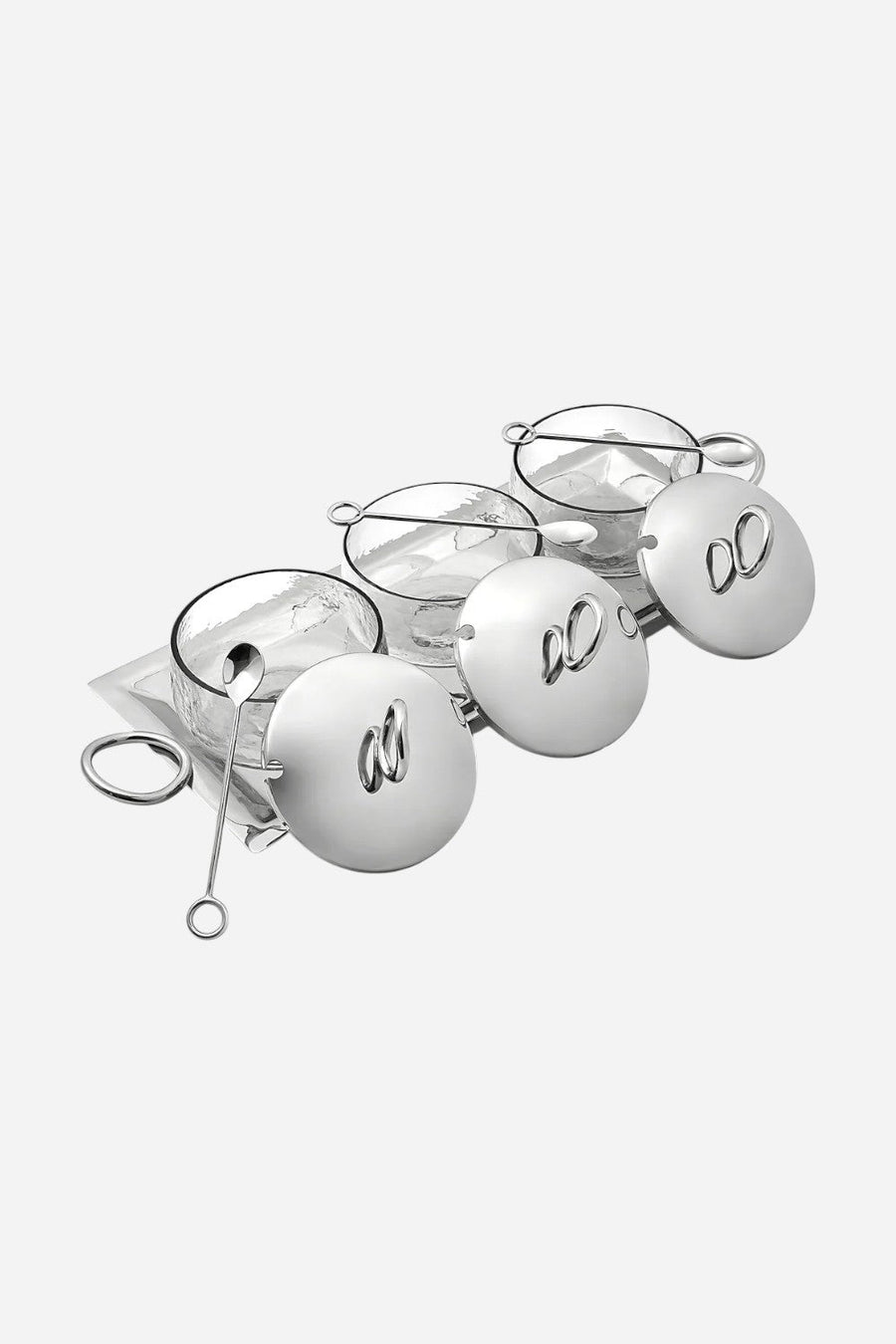 Godinger Sphere Stainless 7 Piece Appetizer Server – back view