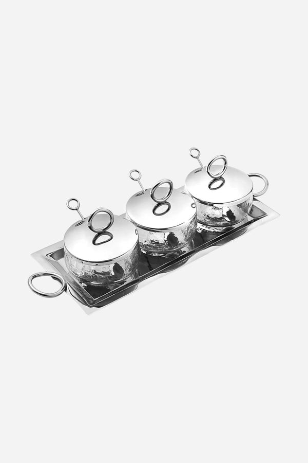 Godinger Sphere Stainless 7 Piece Appetizer Server
