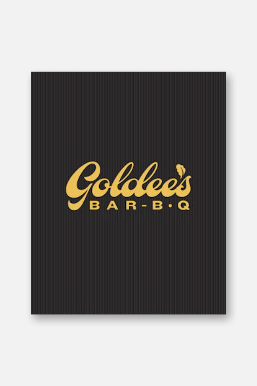 Goldee's Bar-B-Q Book – front view