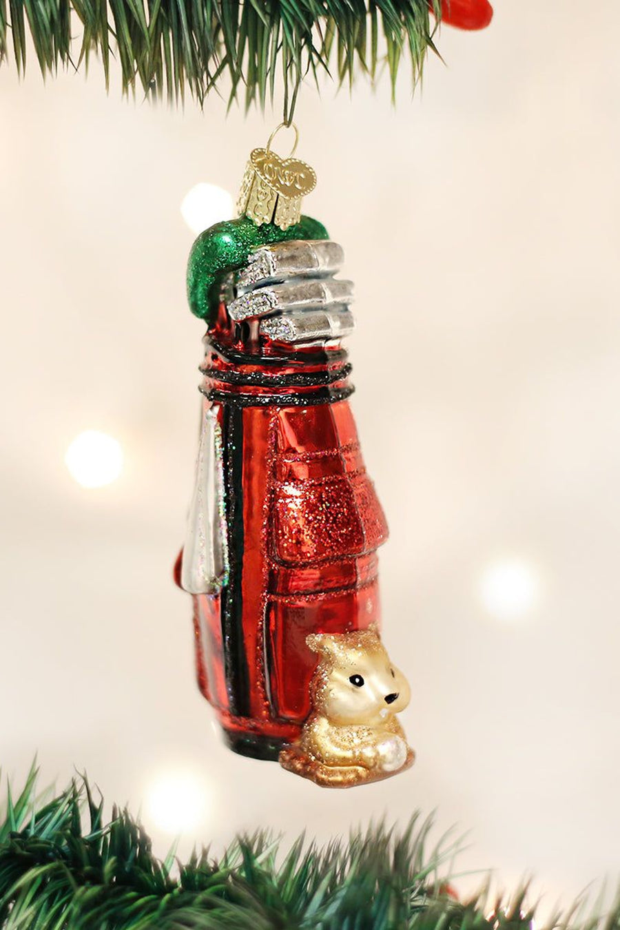 Golf Bag Ornament – back view