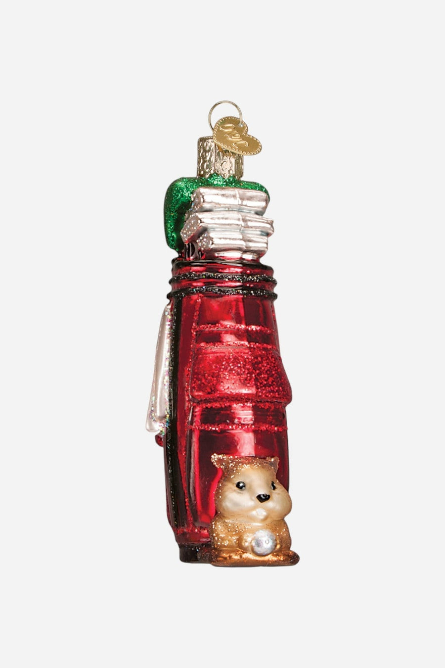 Golf Bag Ornament – three-quarter view