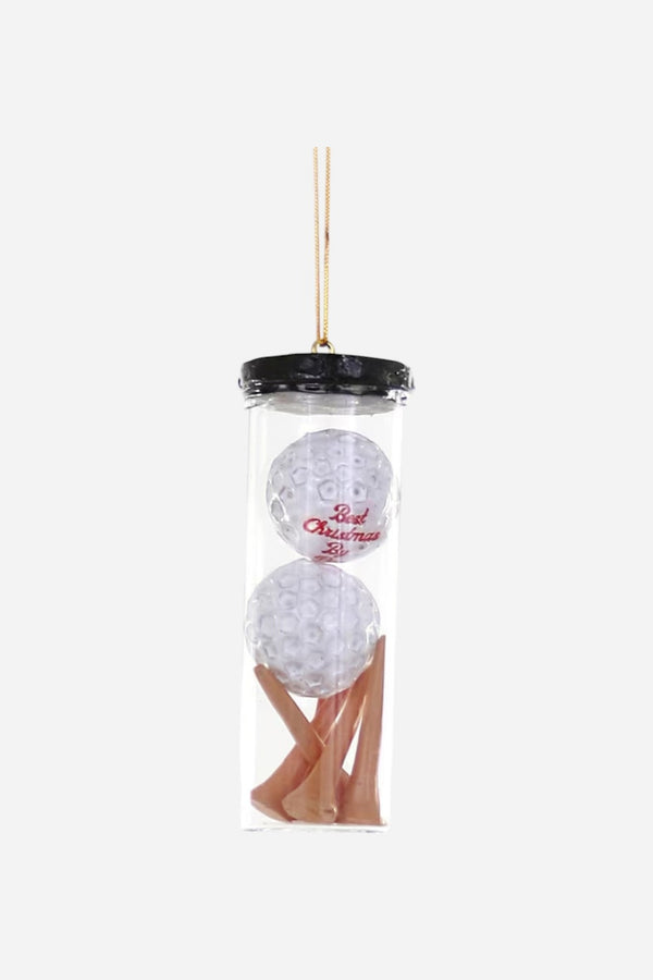 Golf Ball And Tees Ornament