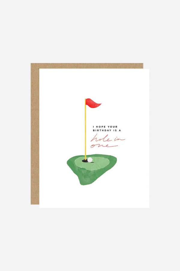 Golf Hole In One Birthday Card
