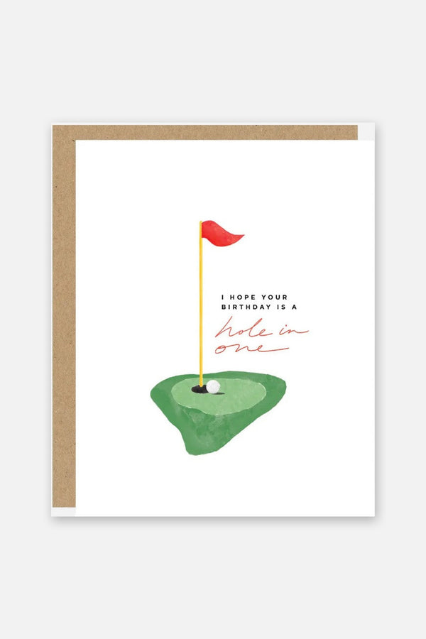 Golf Hole In One Birthday Card