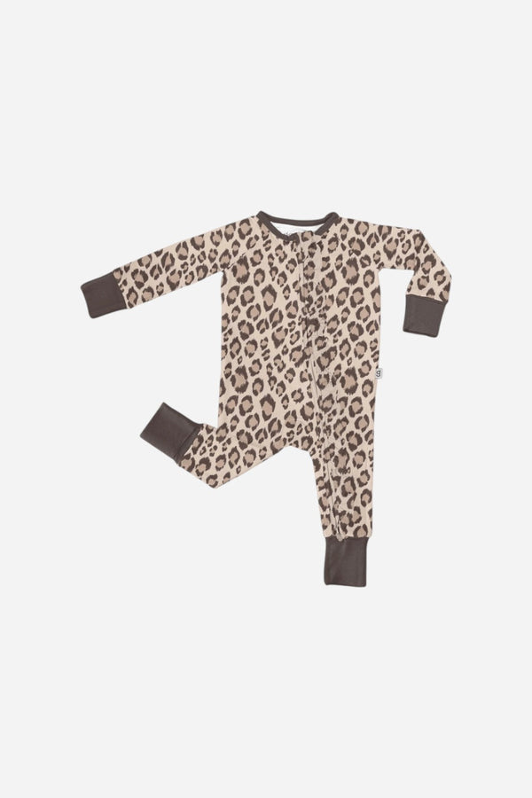 Goosies Classic Leopard Long Sleeve Convertible Zip PJ's