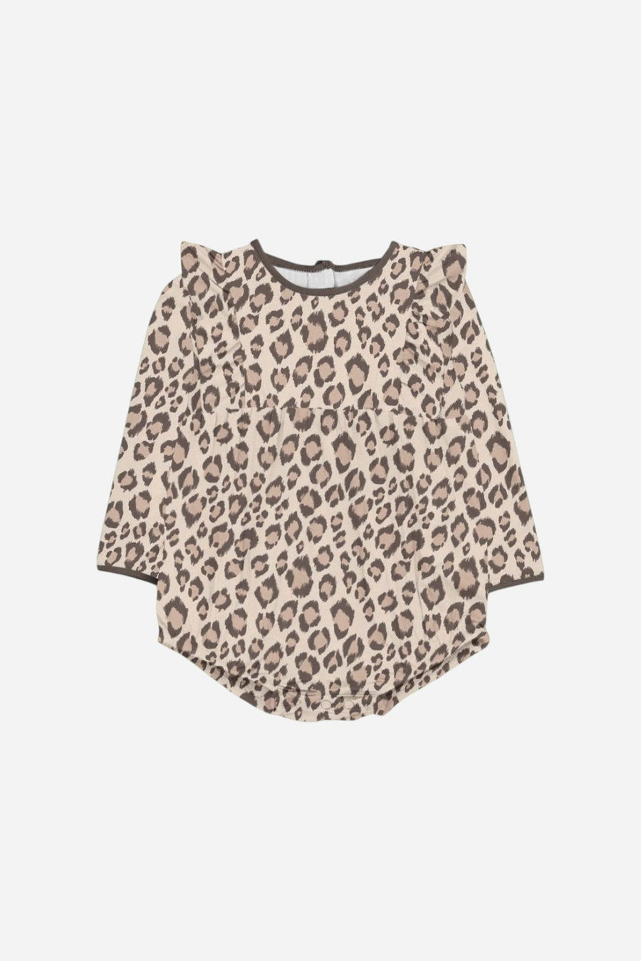 Goosies Classic Leopard Long Sleeve Flutter Bubble – front view