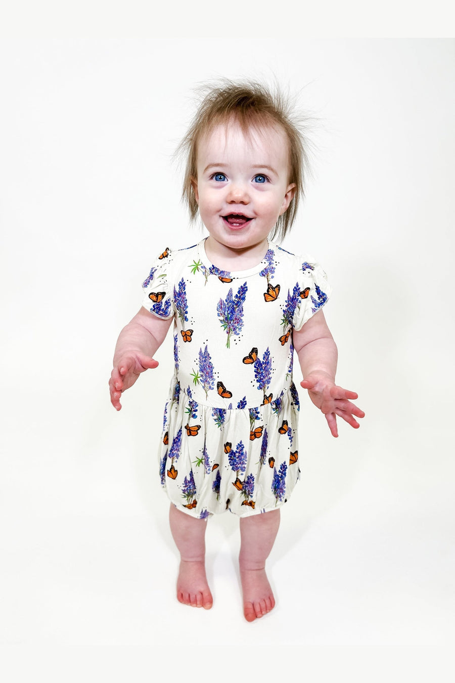 Goosies Flutter Bubble in Bluebonnets – back view