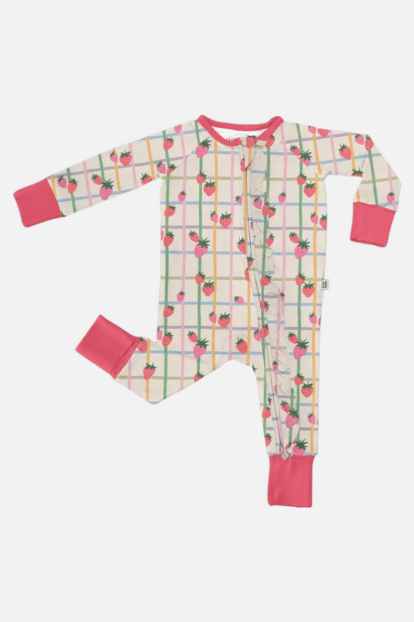 Goosies Long Sleeve Zip PJ in Berry Patch