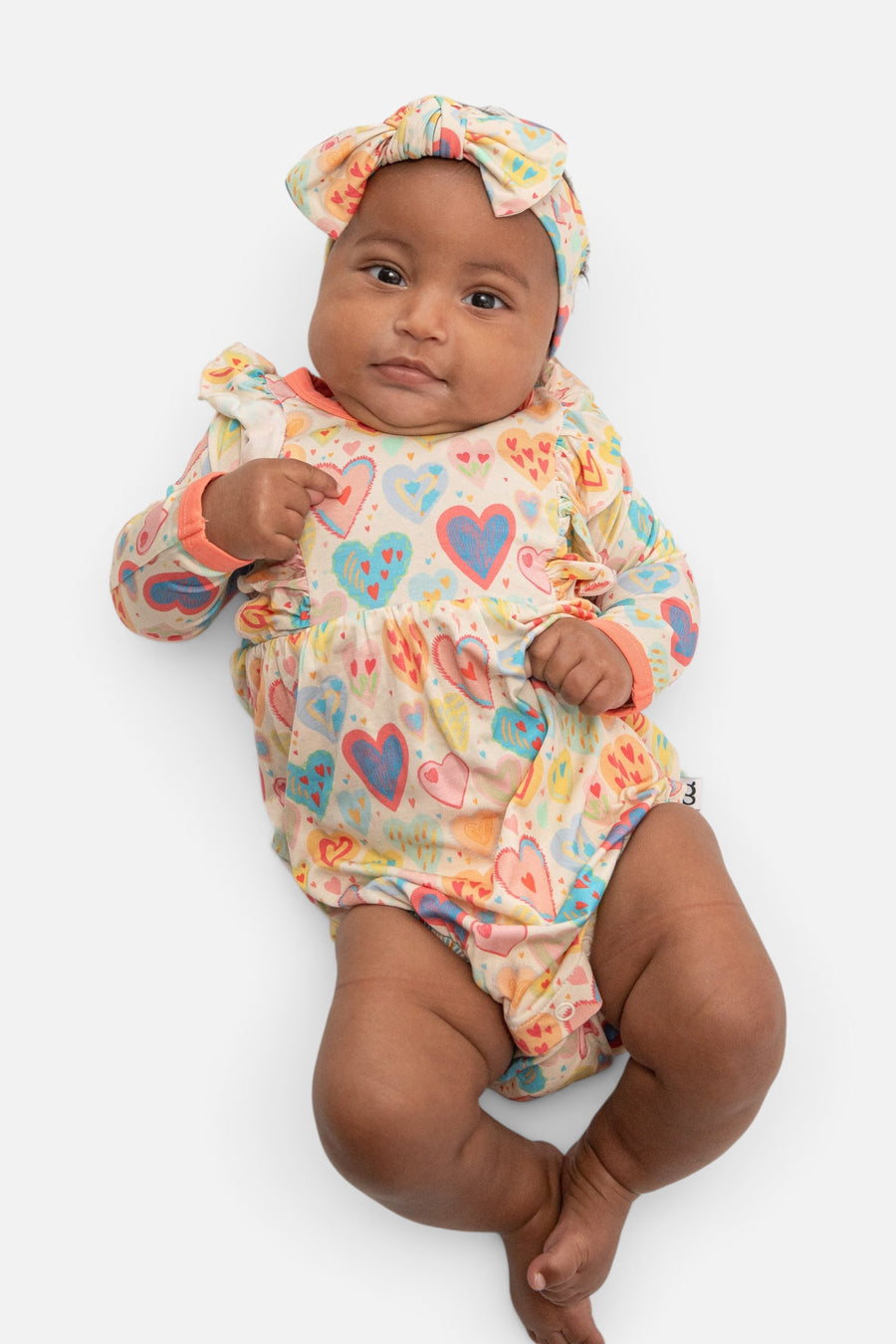 Goosies Lovestruck Long Sleeve Flutter Bubble – on model