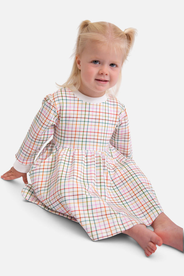 Goosies Sweatshirt Dress in AJ Plaid
