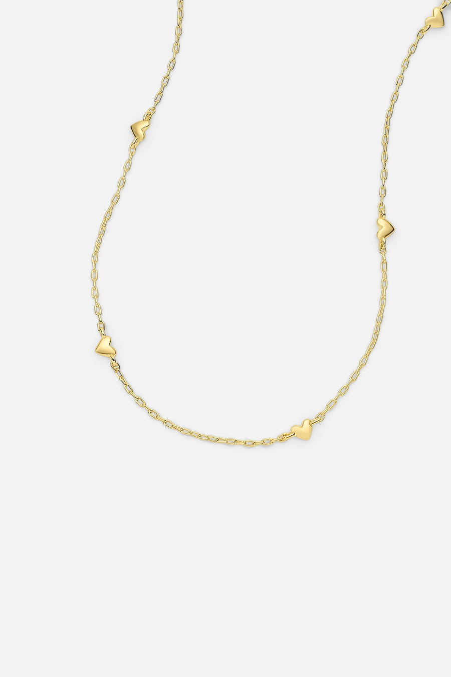 Gorjana Amour Necklace in Gold – back view