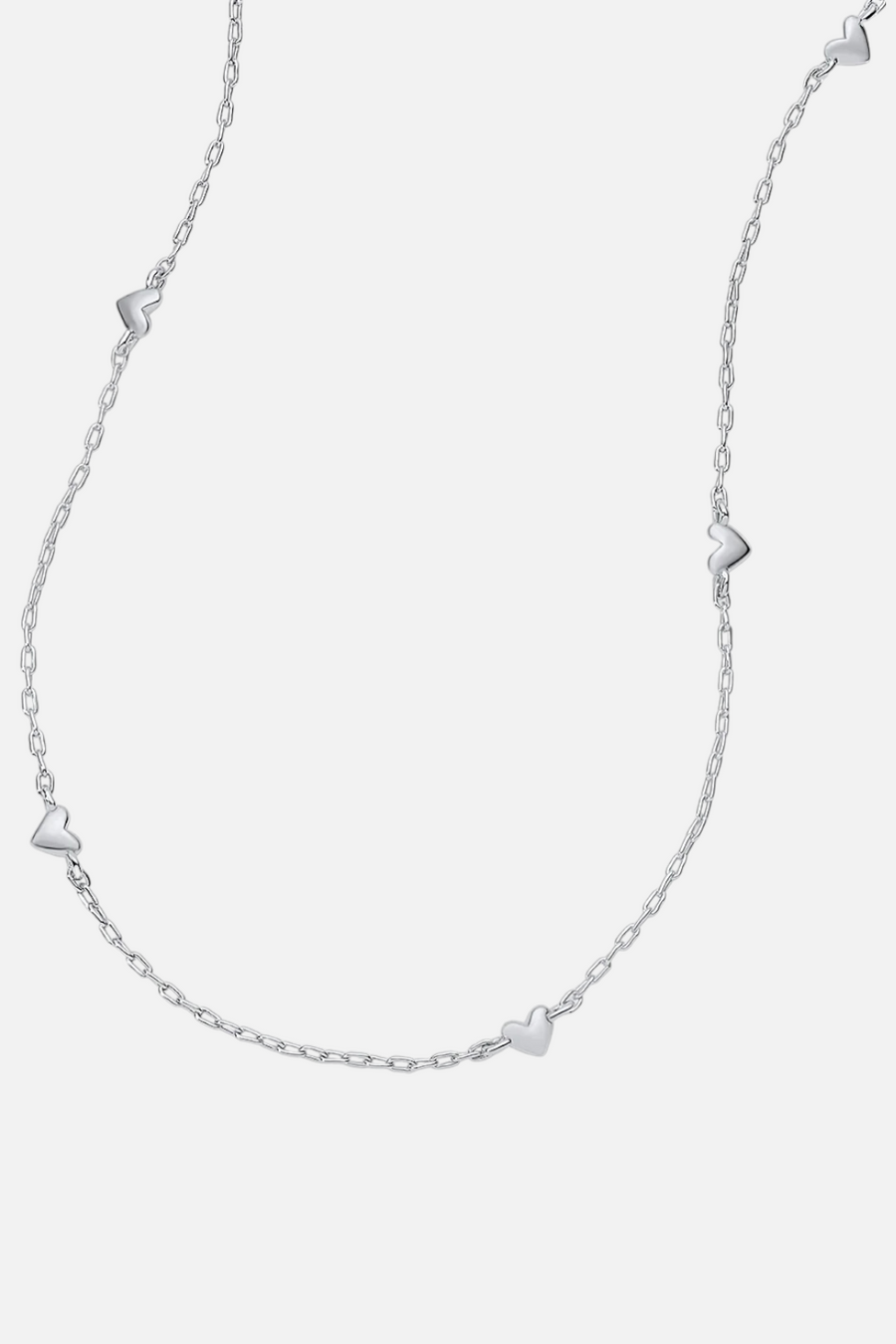 Gorjana Amour Necklace in Silver – back view