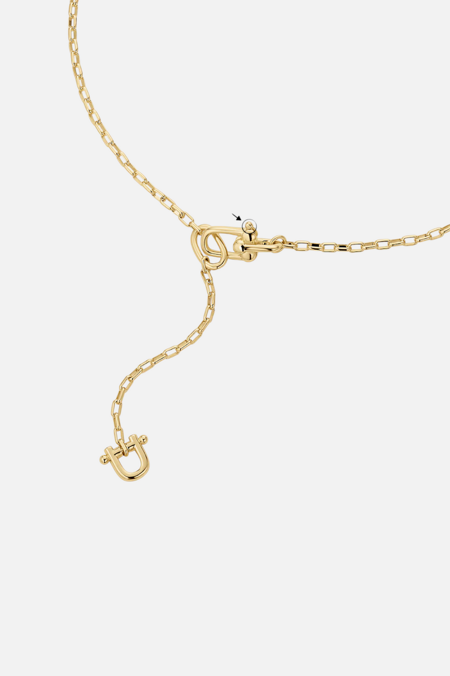 Gorjana Atlas Delicate Lariat in Gold – back view
