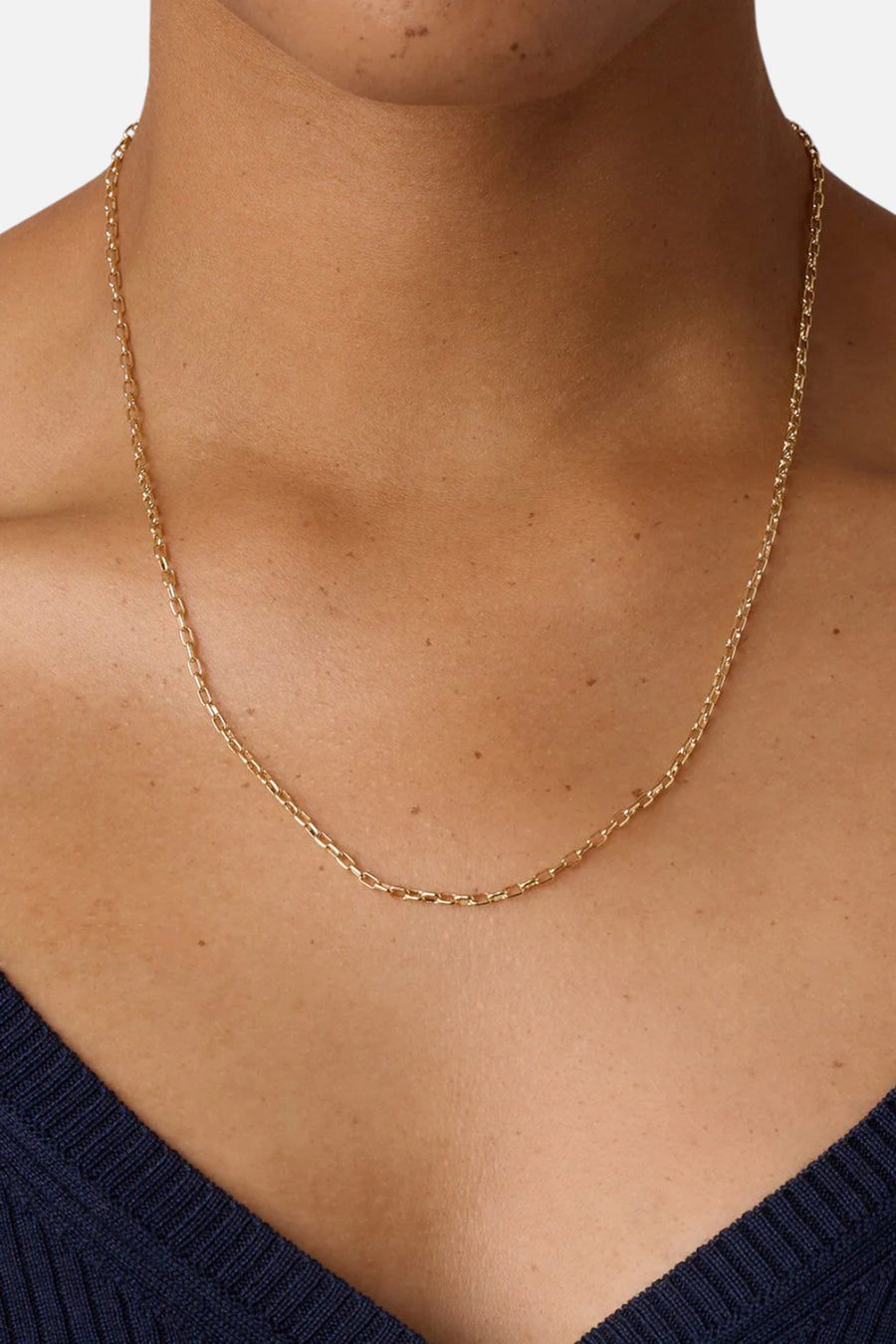 Gorjana Atlas Delicate Lariat in Gold – side view