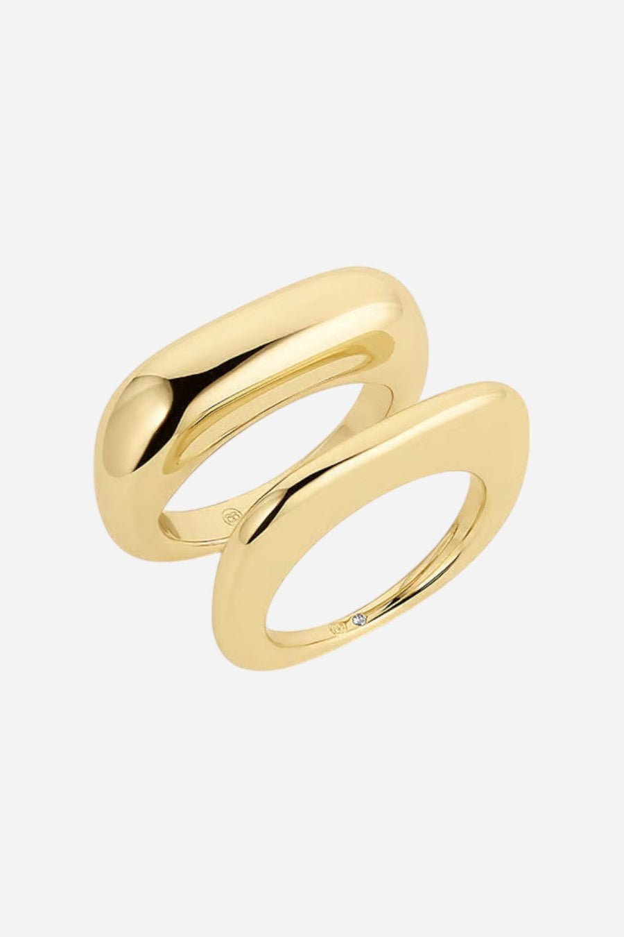 Gorjana Charlie Ring Set - Size 6 – back view