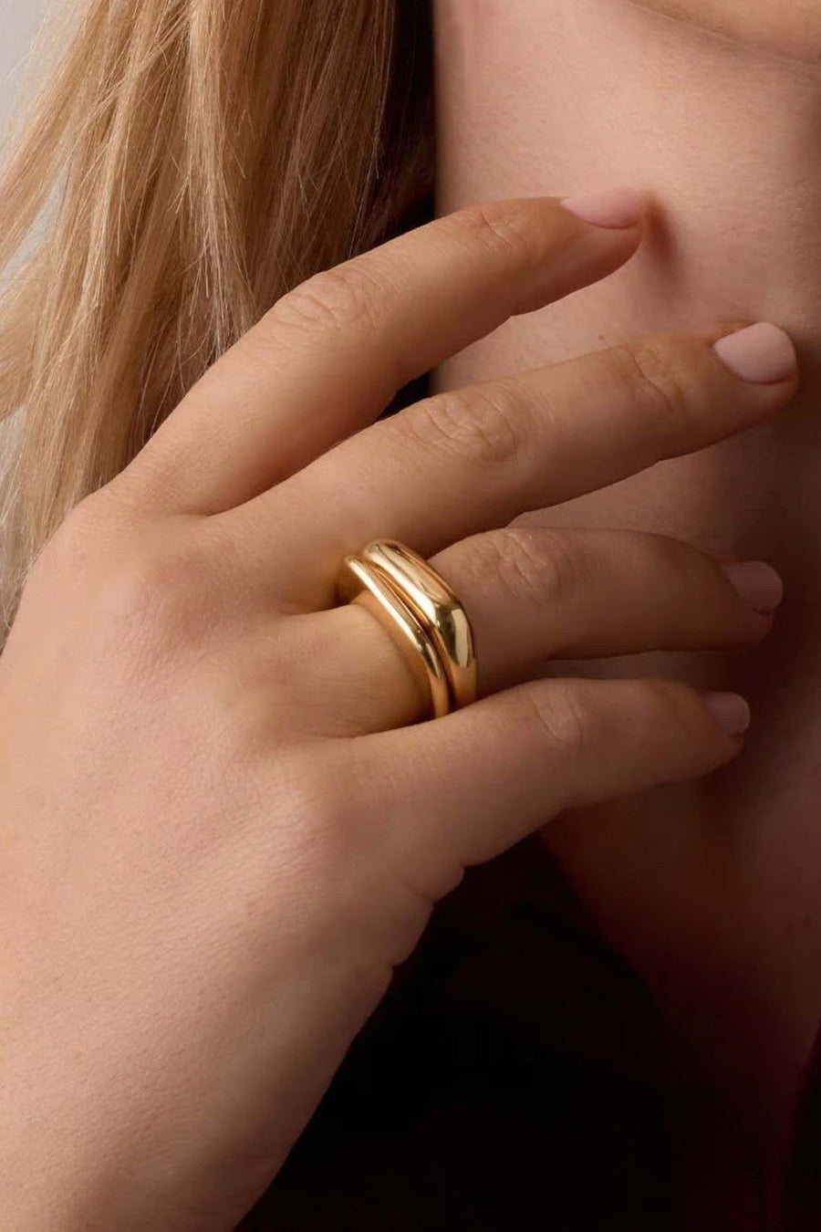 Gorjana Charlie Ring Set - Size 6 – side view