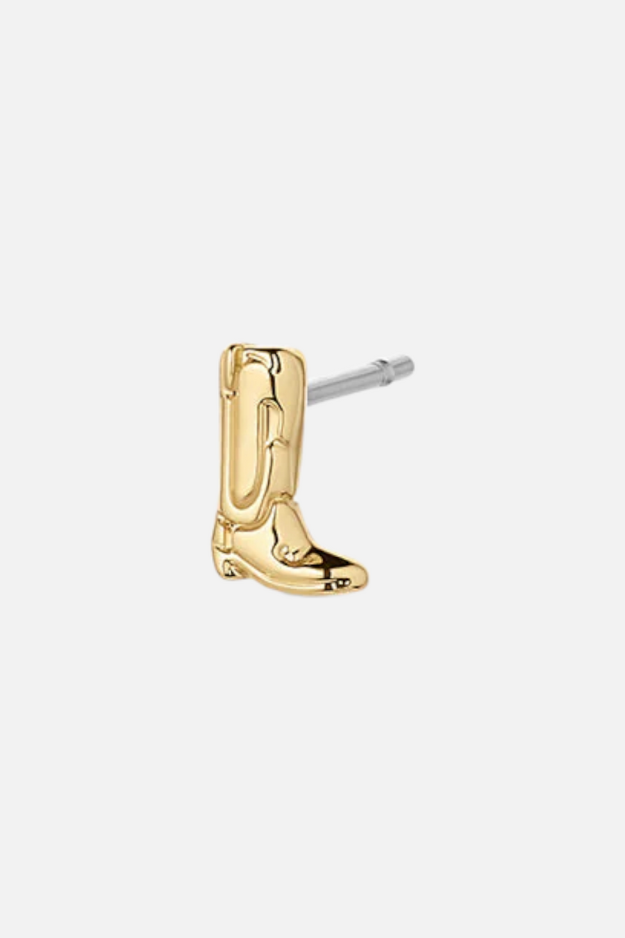Gorjana Cowboy Boot Single Stud Earring in Gold – front view