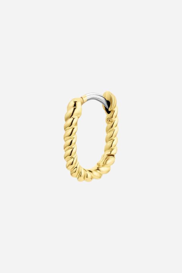 Gorjana Crew Link Charm Huggie Earring in Gold
