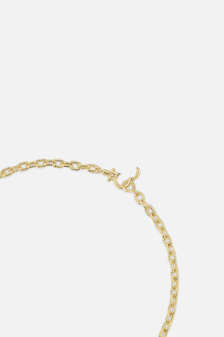 Gorjana Crew Mini Link Necklace in Gold – back view