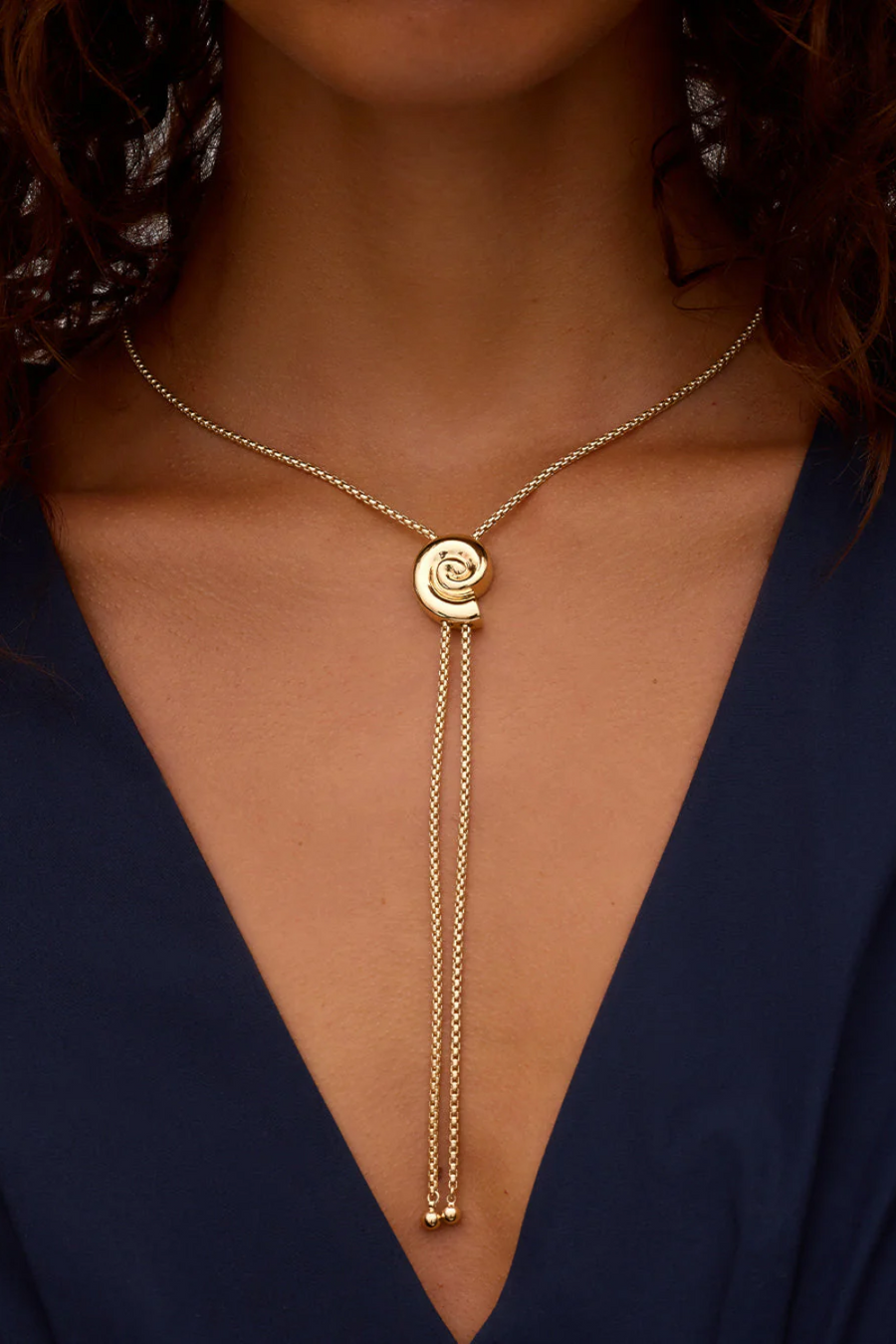 Gorjana Nautilus Bolo Necklace – back view