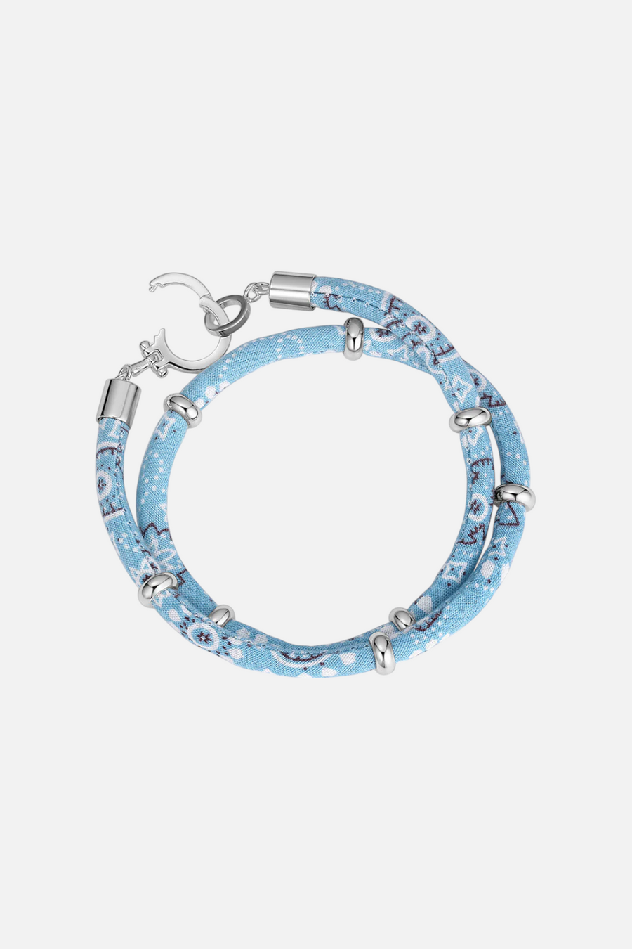 Gorjana Paisley Bandana Wrap Bracelet in Chambray – detail
